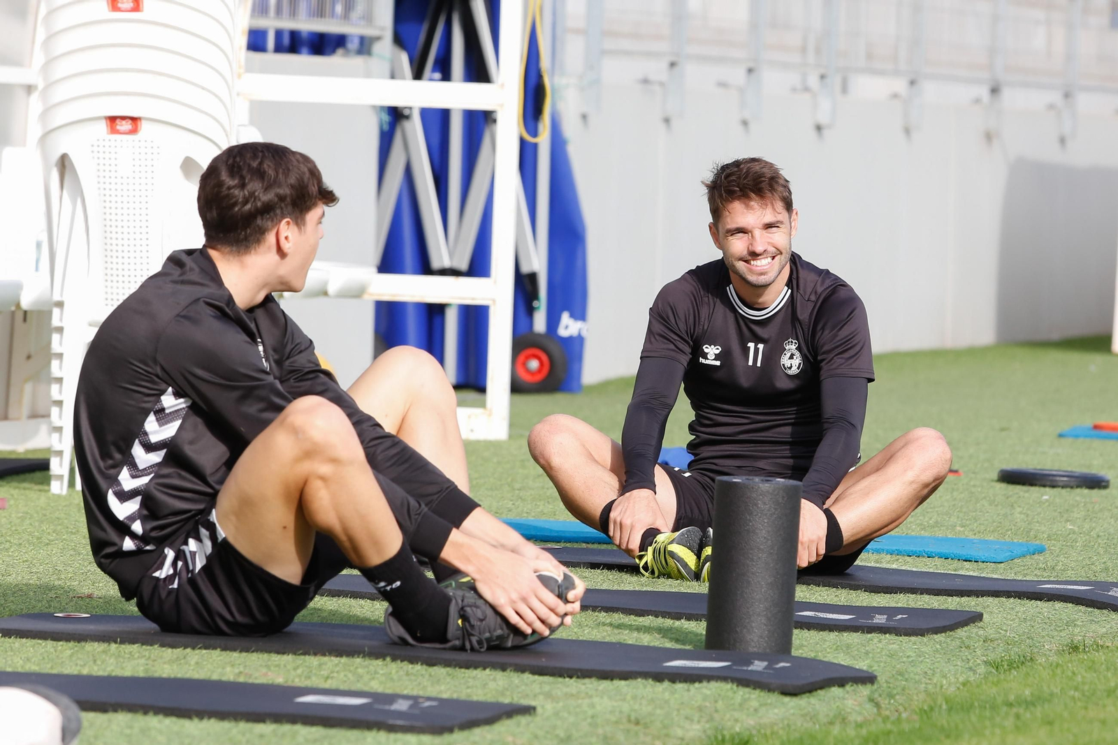Las fotos del entrenamiento de la Balona previo al partido con el Villanovense