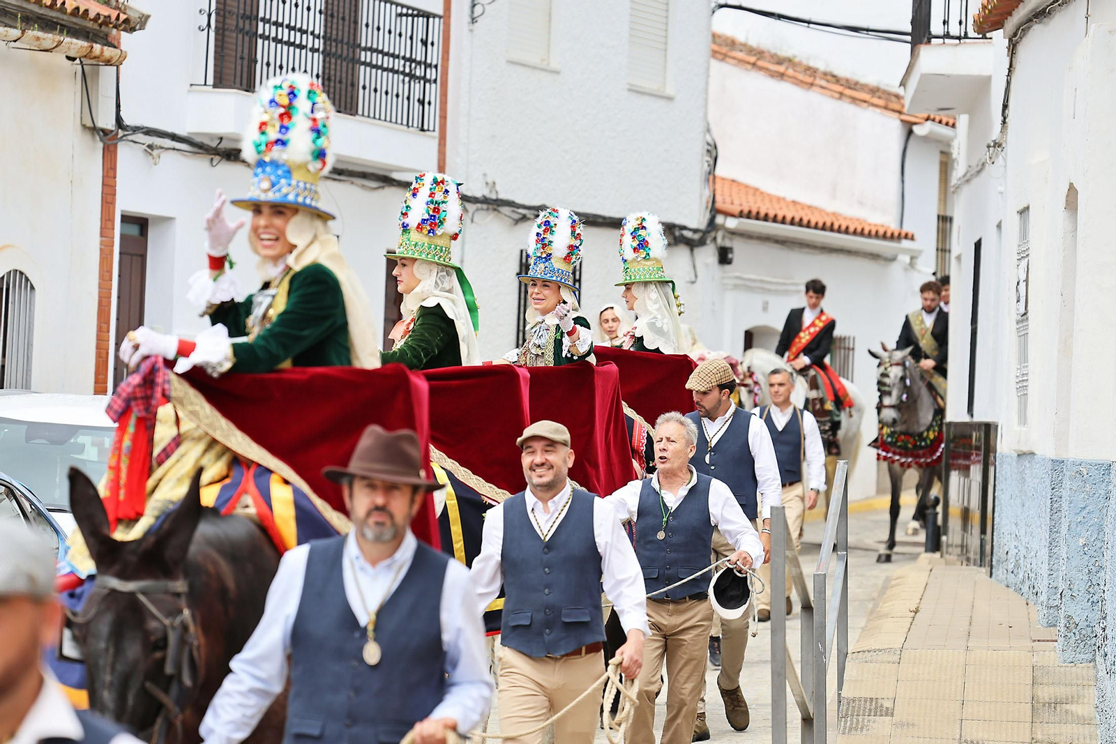 Las imágenes de la romería de San Benito Abad en el Cerro del Andévalo de Huelva