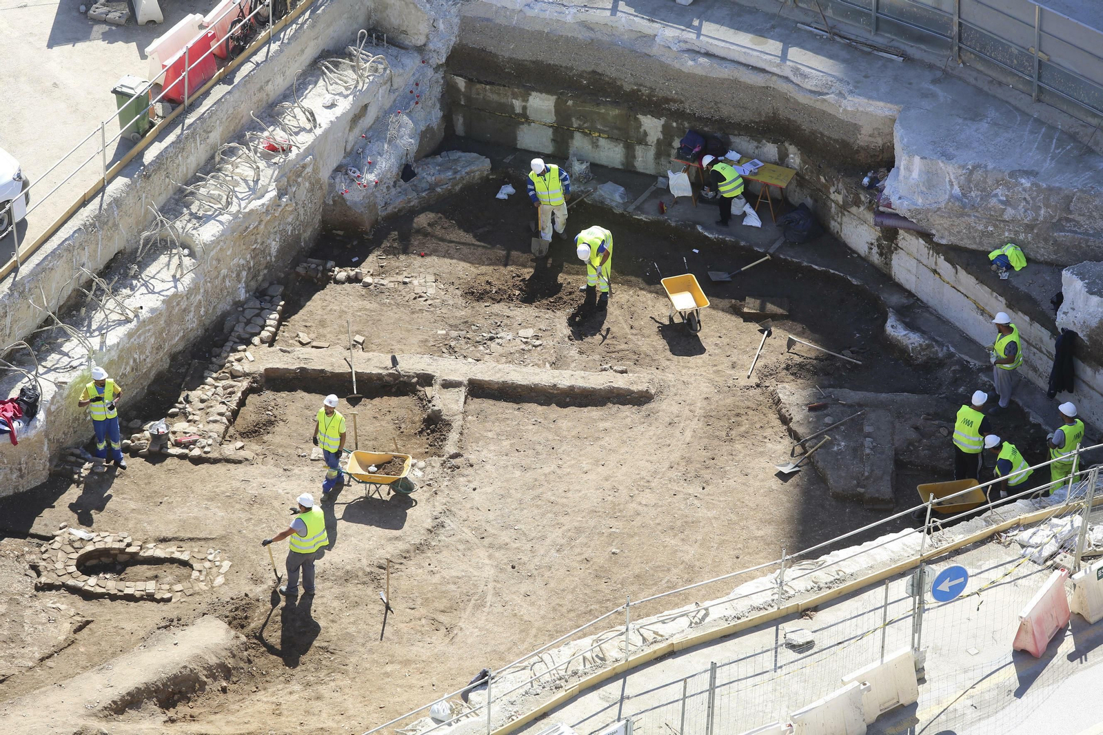 Fotos de las obras del Metro de Málaga