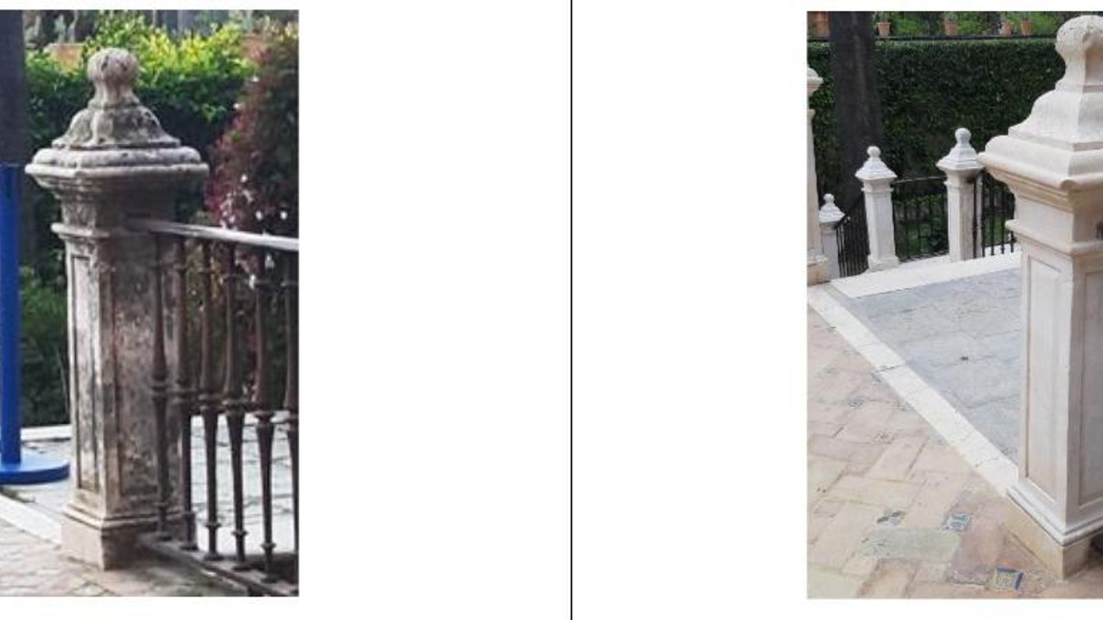 Restauración en el Alcázar de Sevilla