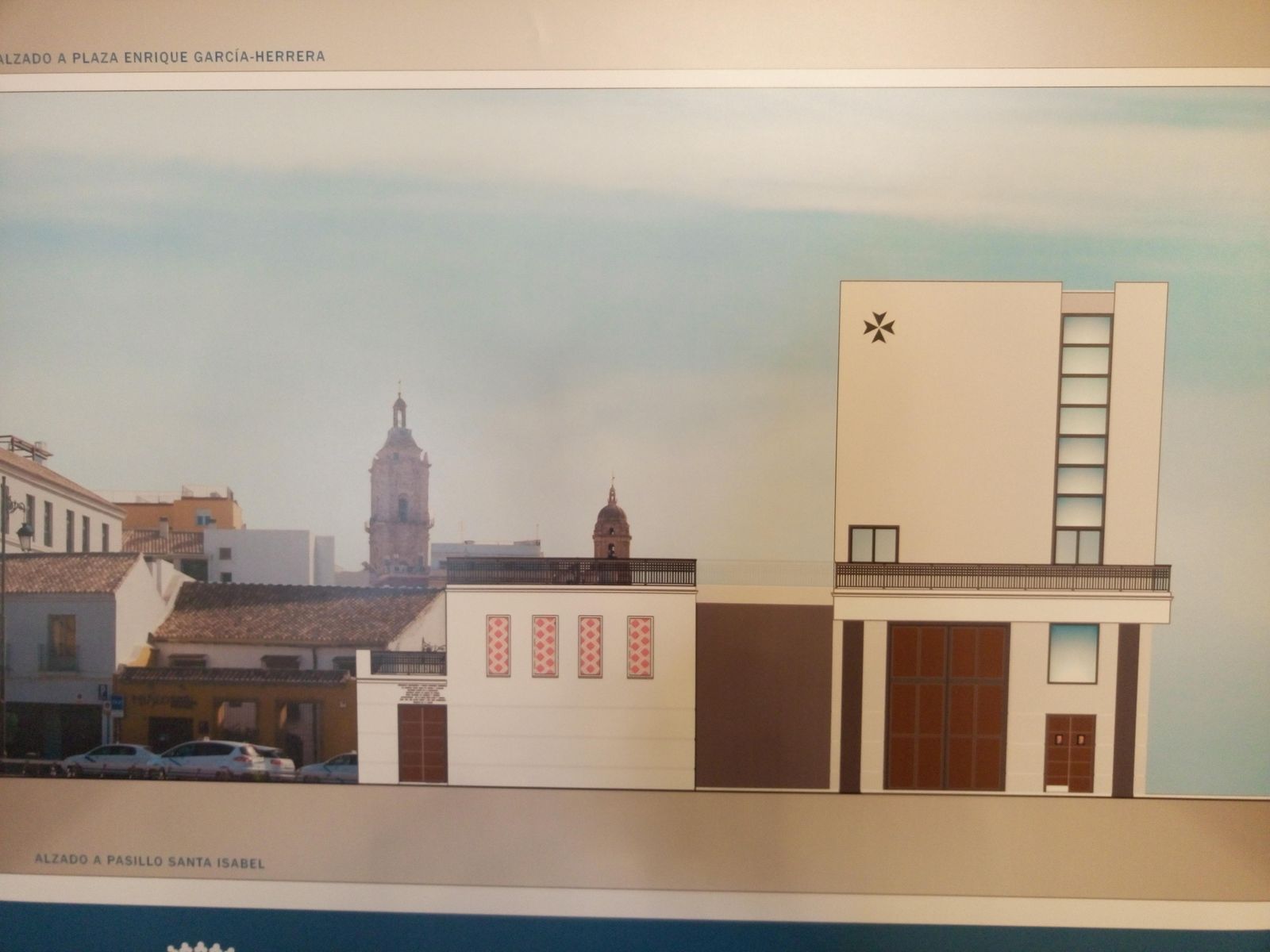 Recreación de la futura casa hermandad.