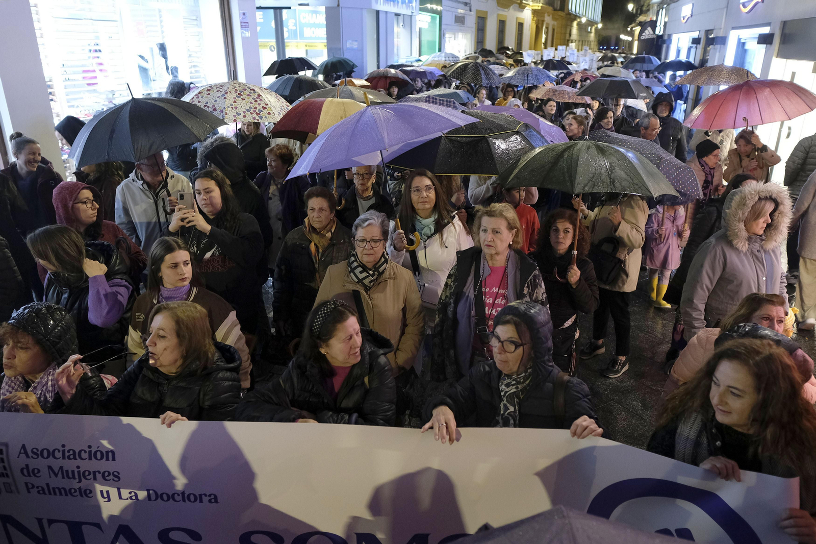Manifestación 8M del Movimiento Feminista de Sevilla Con el lema "Ni promesas, ni excusas. Las mujeres exigimos realidades"