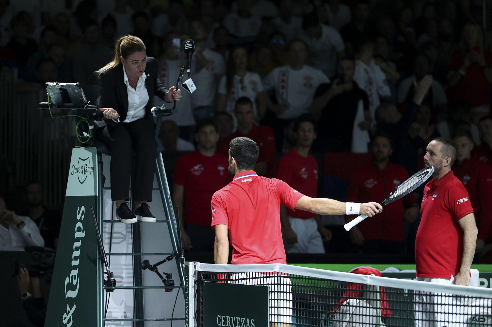 Copa Davis en Málaga: Sinner - Djokovic, en fotos