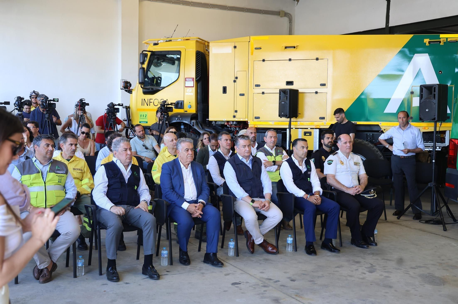 Imágenes de la presentación del Plan Infoca 2024 de prevención de incendios forestales