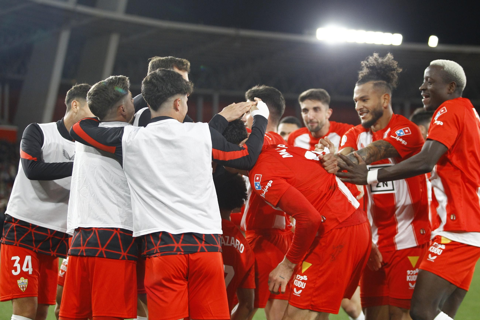 El partido U.D. Almería-C.D. Leganés de Copa del Rey, en imágenes