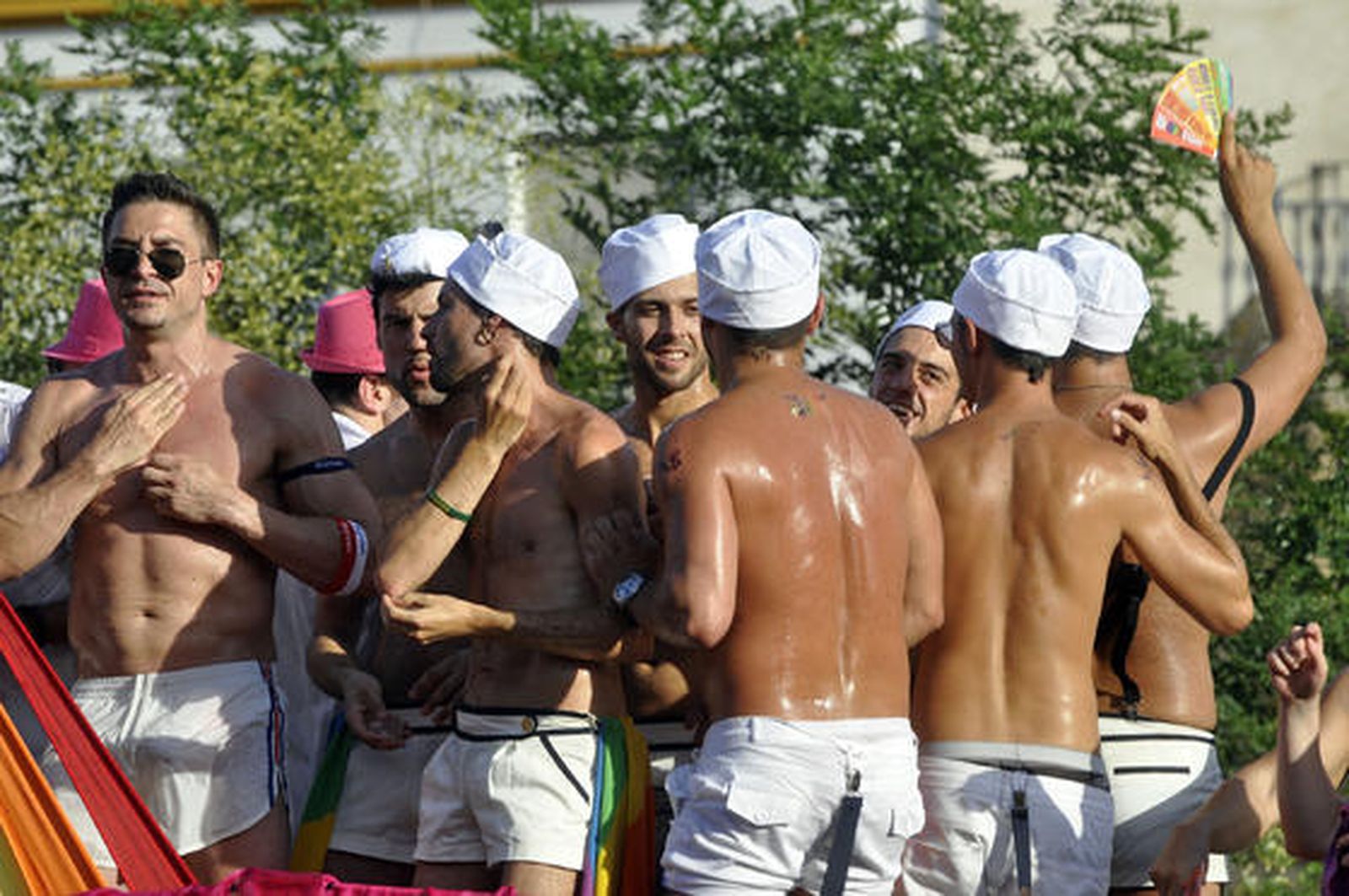 Algunos de los integrantes de la marcha. / Manuel Gómez