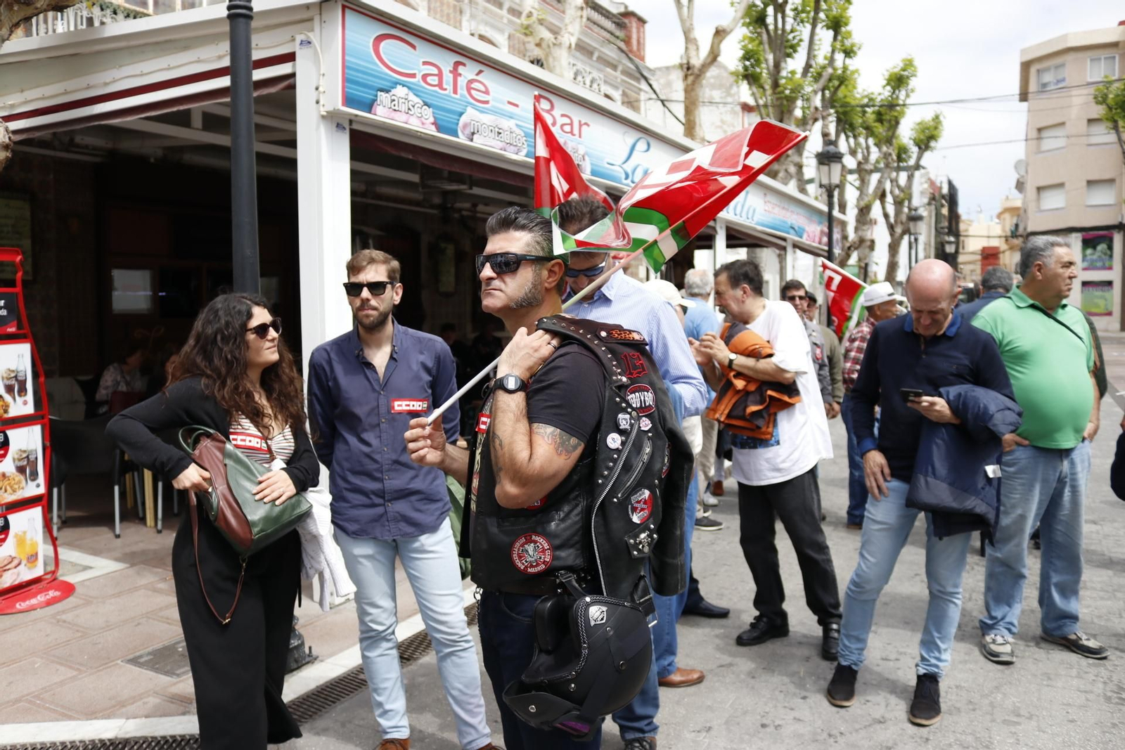 La manifestación por el Día del Trabajador en La Línea