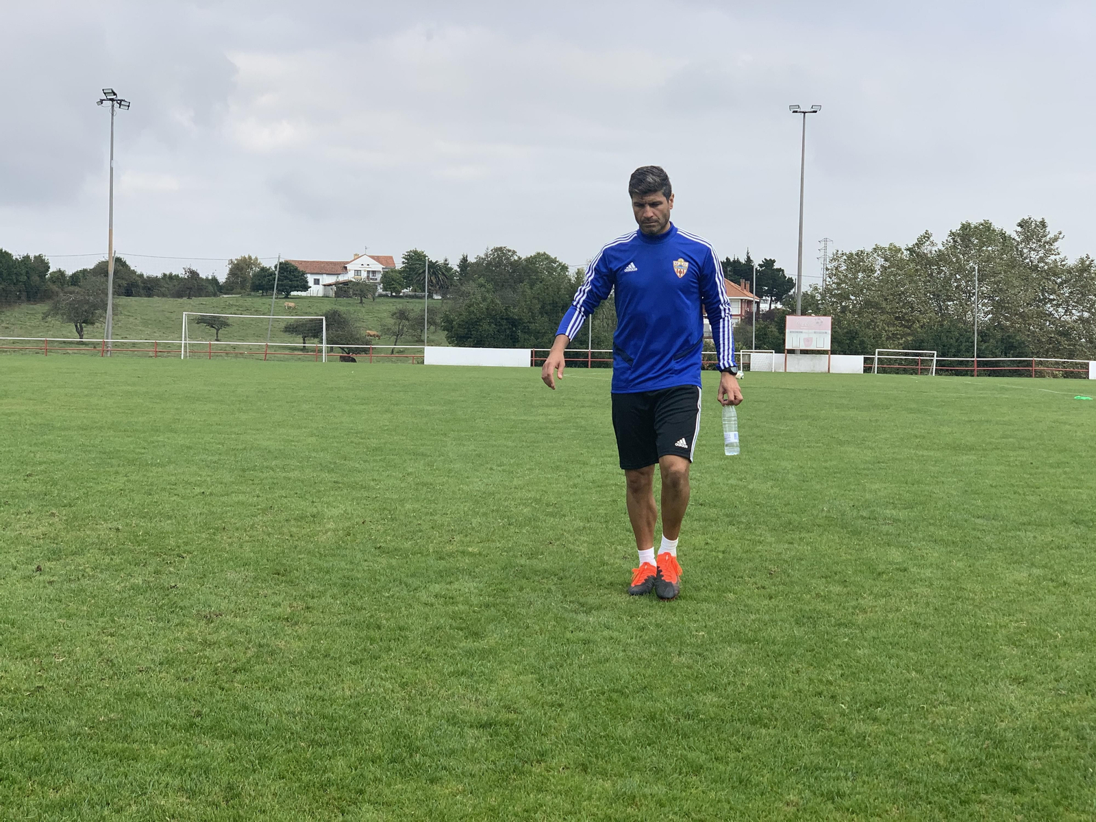 Emanuel, esta mañana en Gijón.