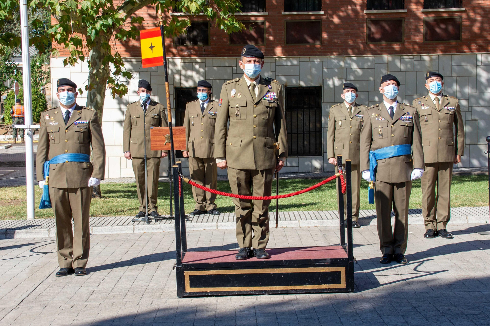 El teniente coronel Sergio Valbuena, tras su nombramiento.
