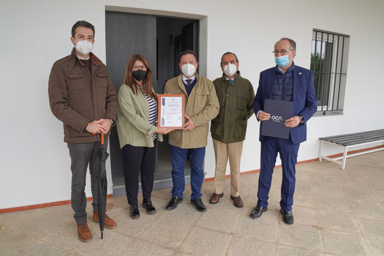 Recibimiento de la certificación para impartir formación en el hotel escuela Fuentemar de Chiclana.