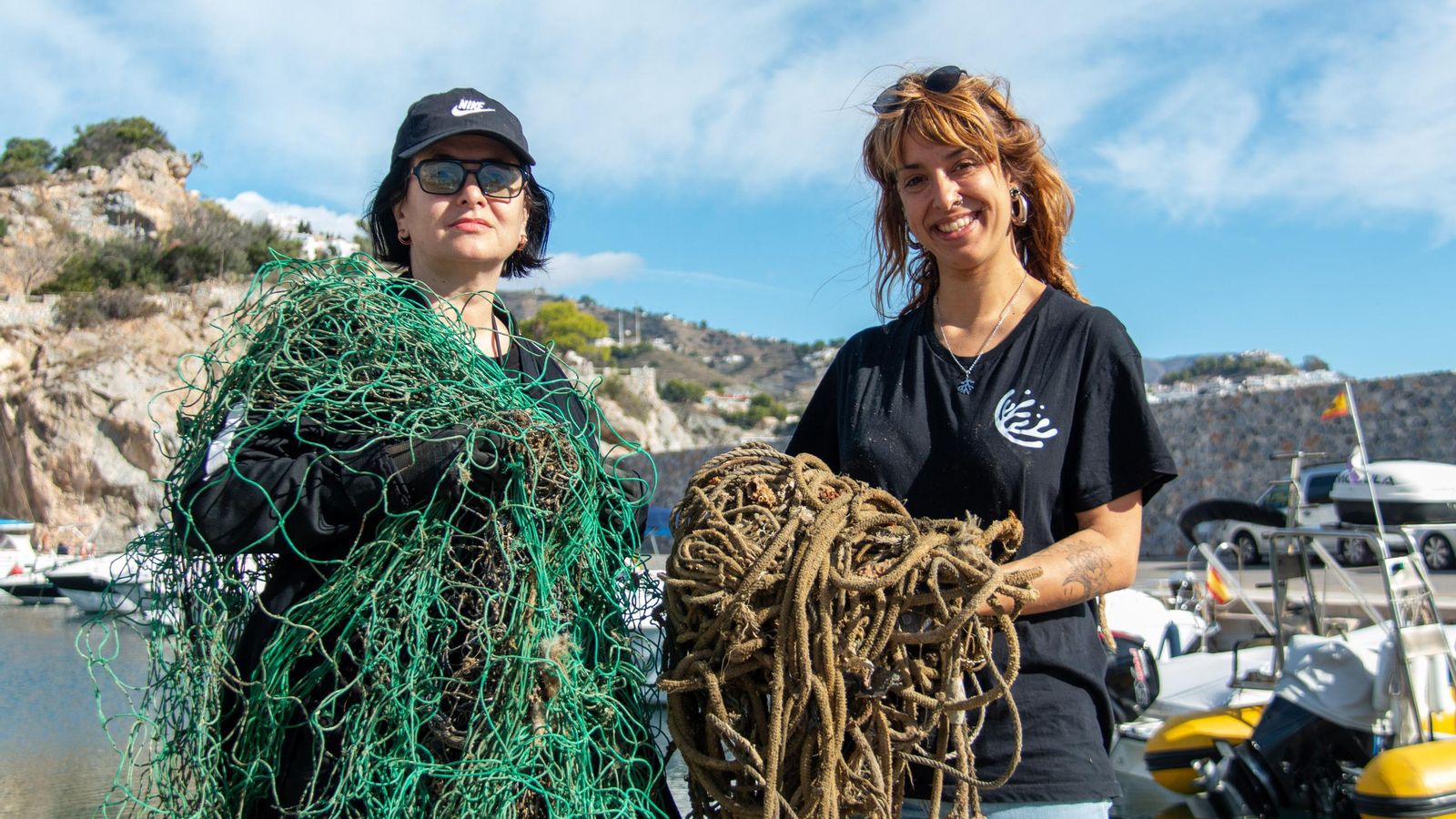 La artista granadina Belén Millán junto a la directora y cofundadora de Coral Soul, Marina Palacios