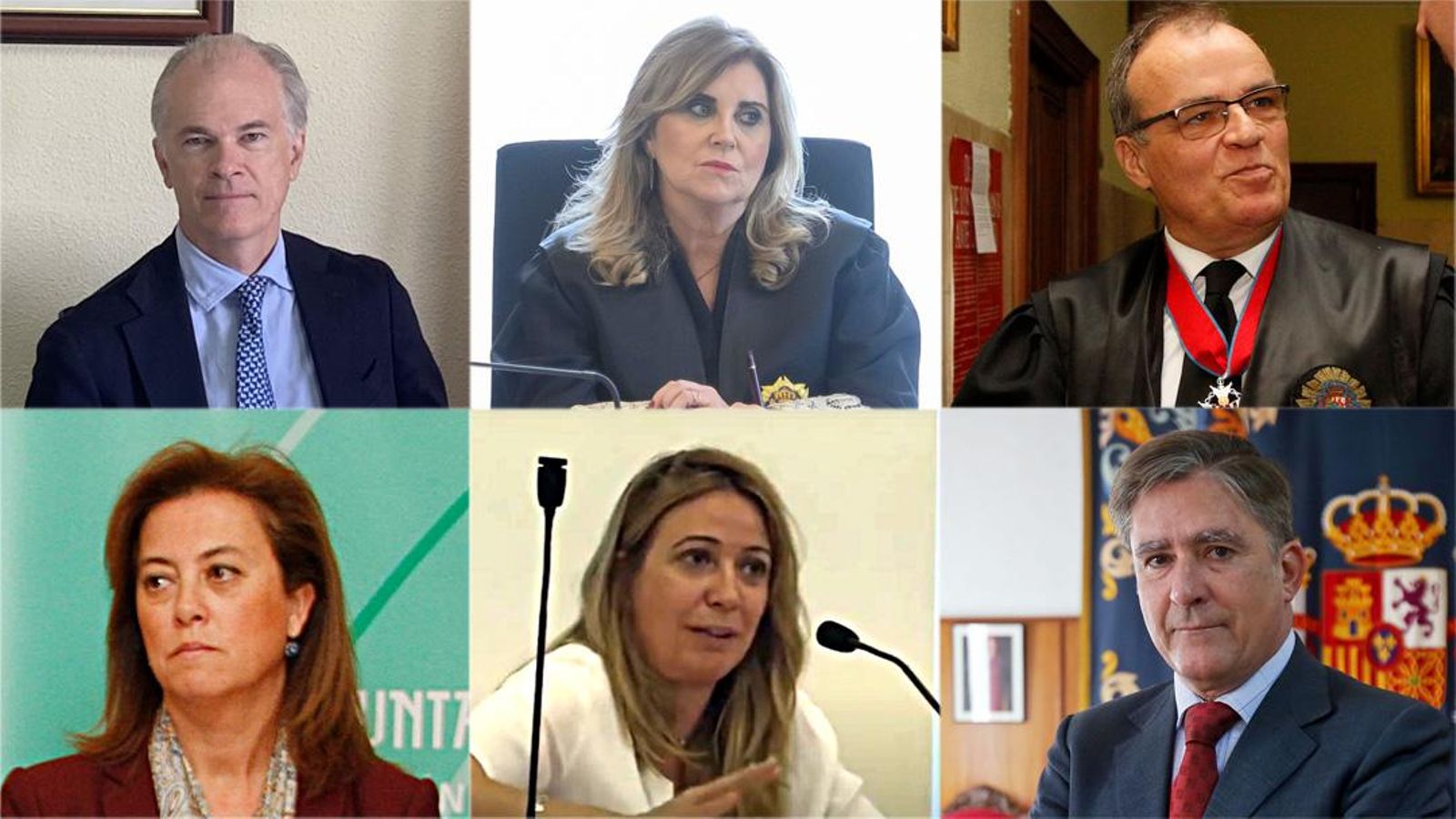 De izquierda a derecha y de arriba a abajo: Álvaro Martín, Carmen Pilar Caracuel, Víctor Nieto, Mercedes Fernández, Yolanda Rueda y Manuel Estrella.