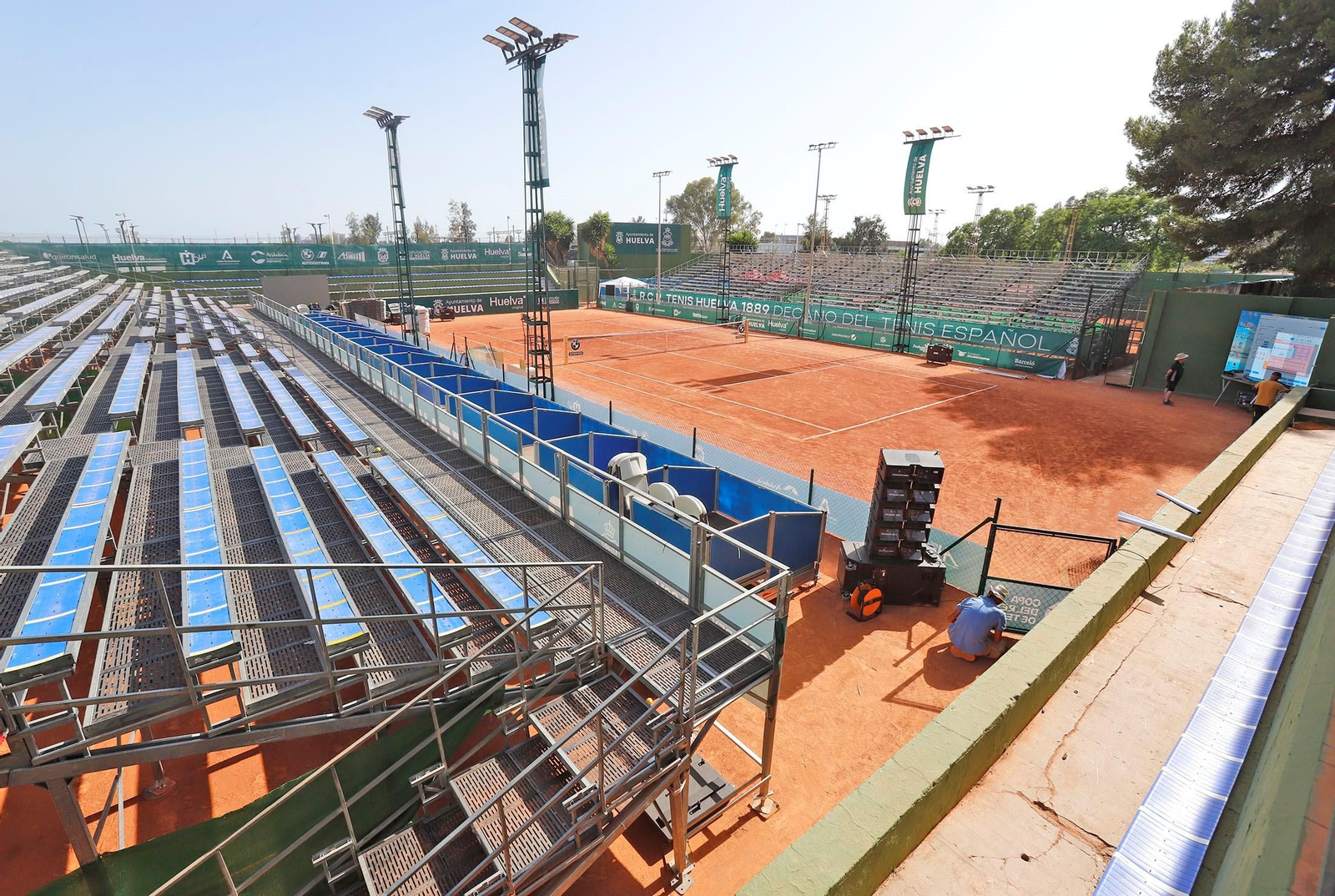 Instalaciones del Real Club Recreativo de Tenis durante la Copa del Rey.