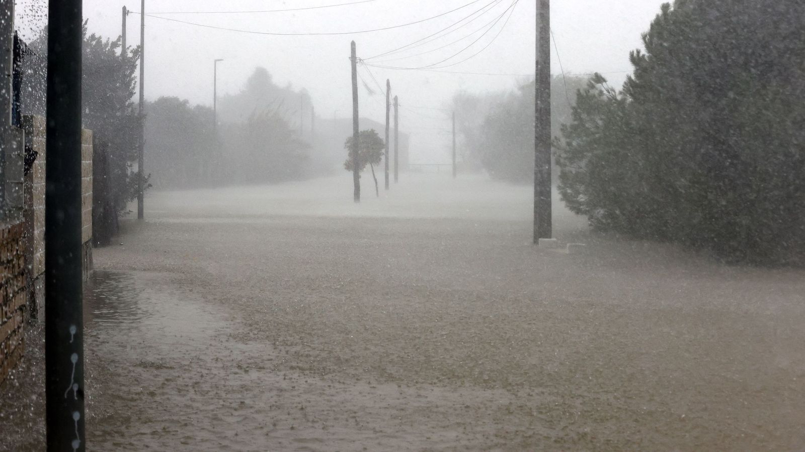 Imágenes del paseo rural por Jerez en el estreno de la borrasca Marta