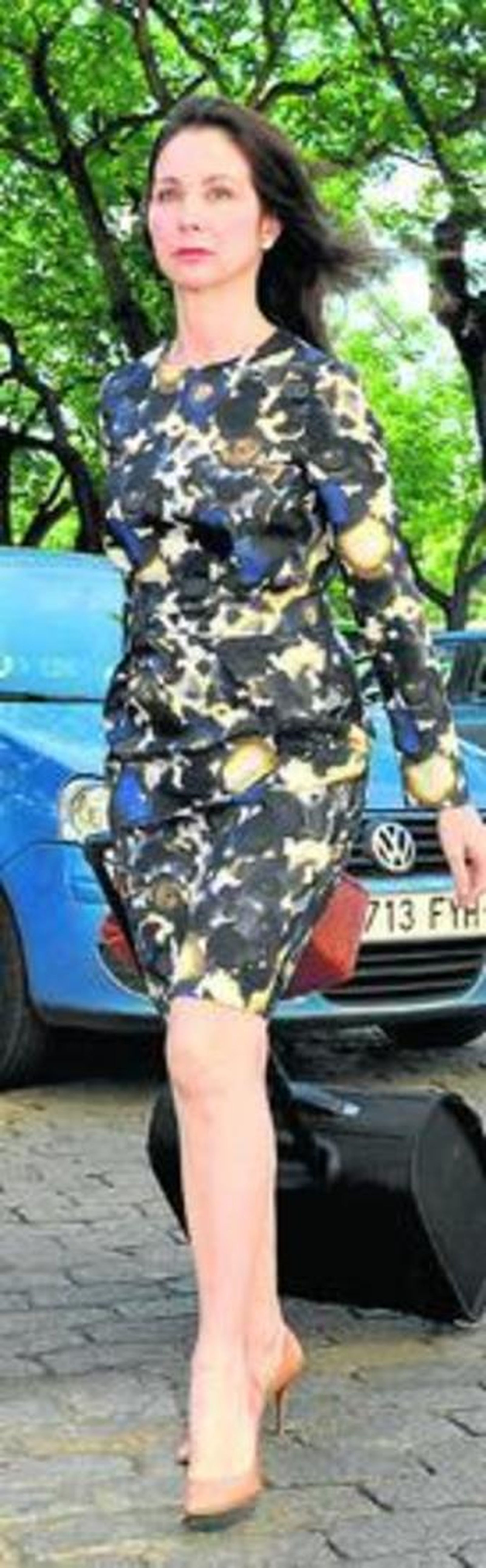 Mercedes Alaya, ayer de camino a su juzgado.