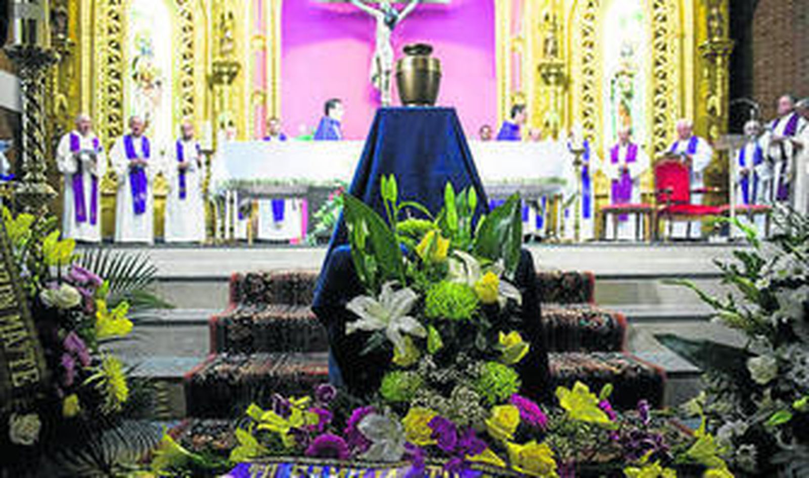 Las cenizas de García Viejo, en la capilla del Hospital San Rafael de Madrid.