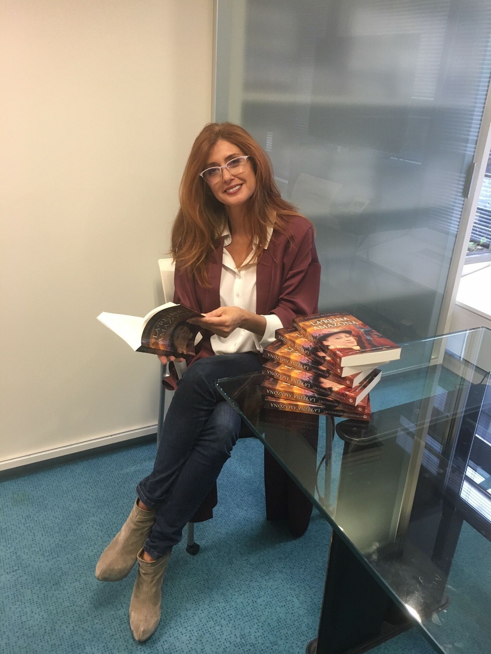 Patricia Betancort, con su novela.