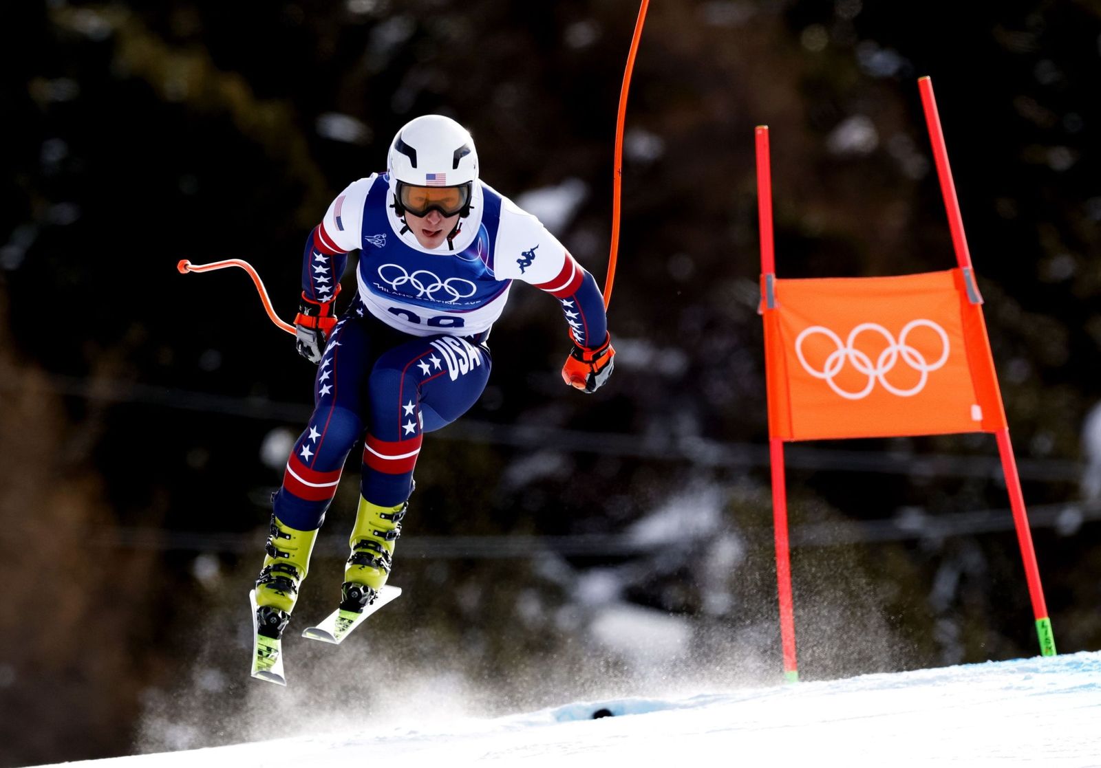 Las espectaculares fotos del descenso masculino en los Juegos Olímpicos de invierno