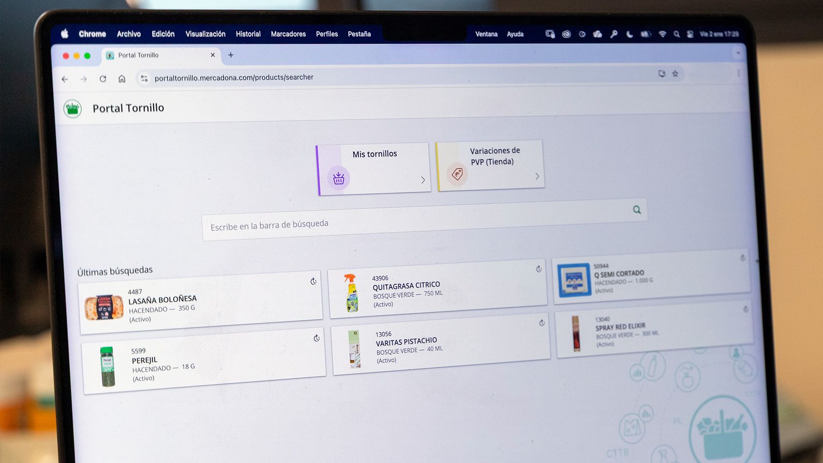 'Portal Portillo' de Mercadona.