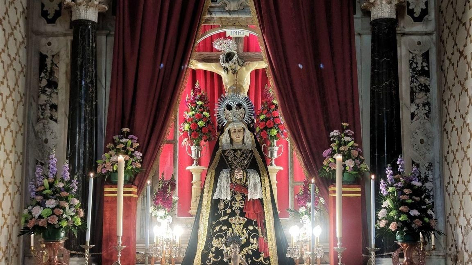 Altar de Cultos Hermandad de las Penas y Dolores de La Calahorra, Semana Santa 2023
