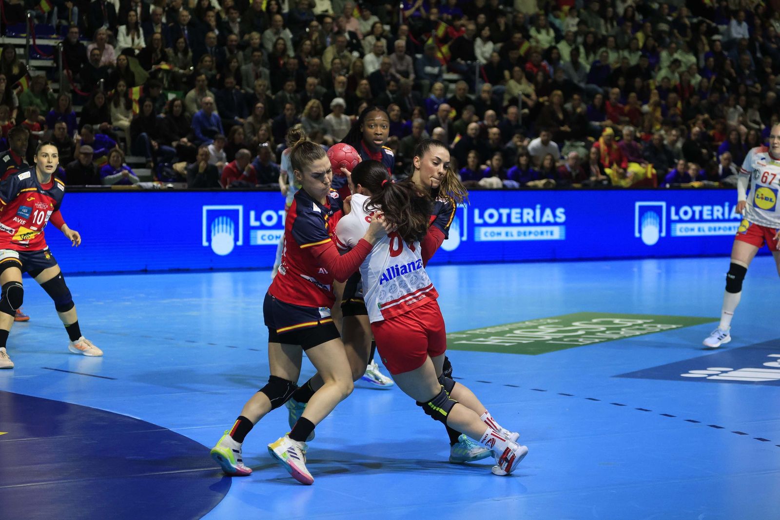 Las fotos del España-Austria del preeuropeo femenino de balonmano, en Algeciras