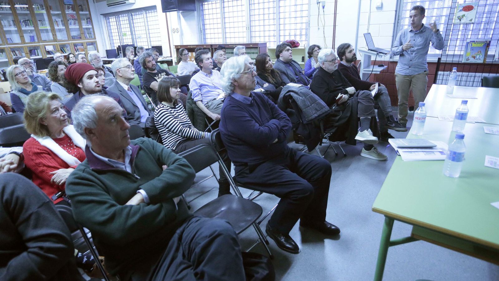 En primera fila, Indalecio de la Lastra y Antonio Barrionuevo, que participaron en la jornada de movilidad sostenible celebrada el día 20.