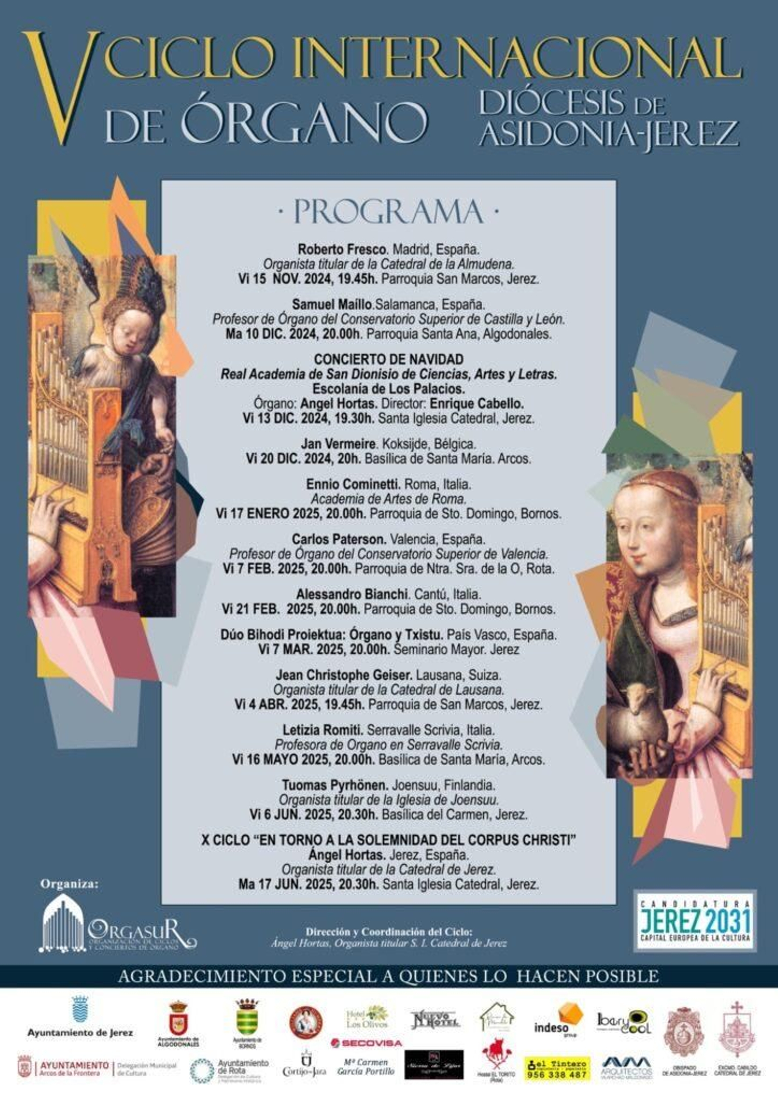 Programa del V Ciclo internacional de órgano.