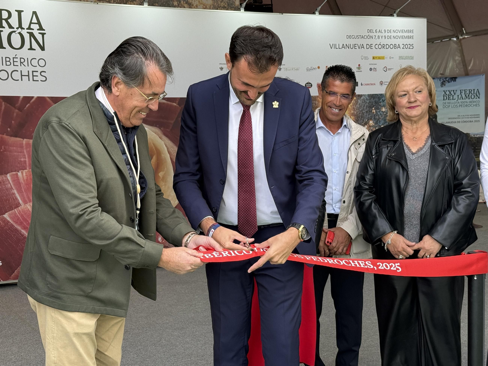 Inauguración de la XXV Feria del Jamón 100% Ibérico de Los Pedroches en Villanueva de Córdoba