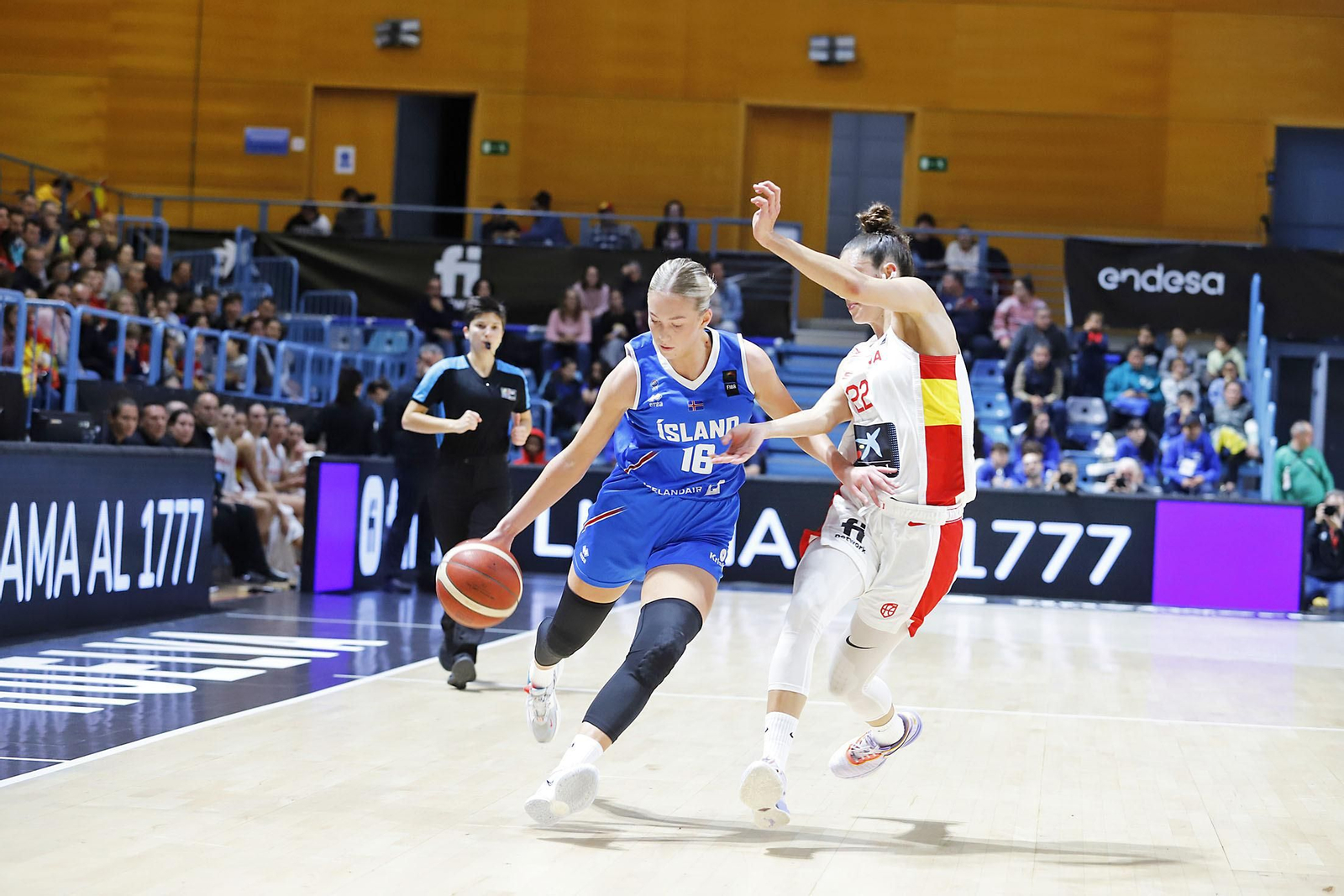 Imágenes del partido de la Selección Española femenina de baloncesto contra Islandia en Huelva