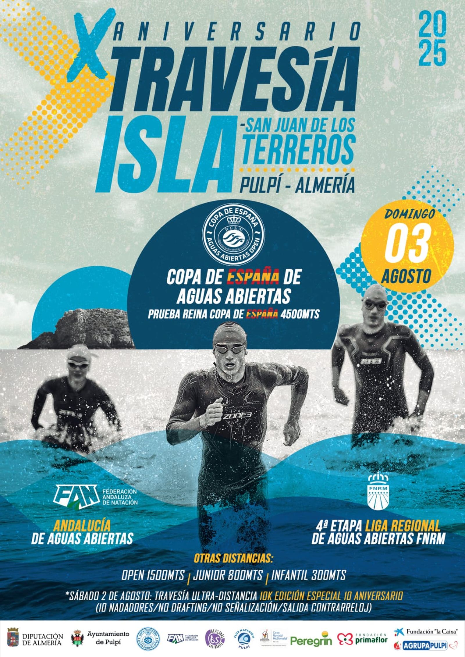 Cartel oficial del evento que se celebrará en San Juan de los Terreros.