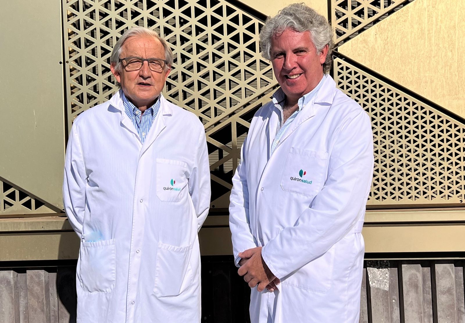 Los doctores Gómez Vázquez y Palomares.