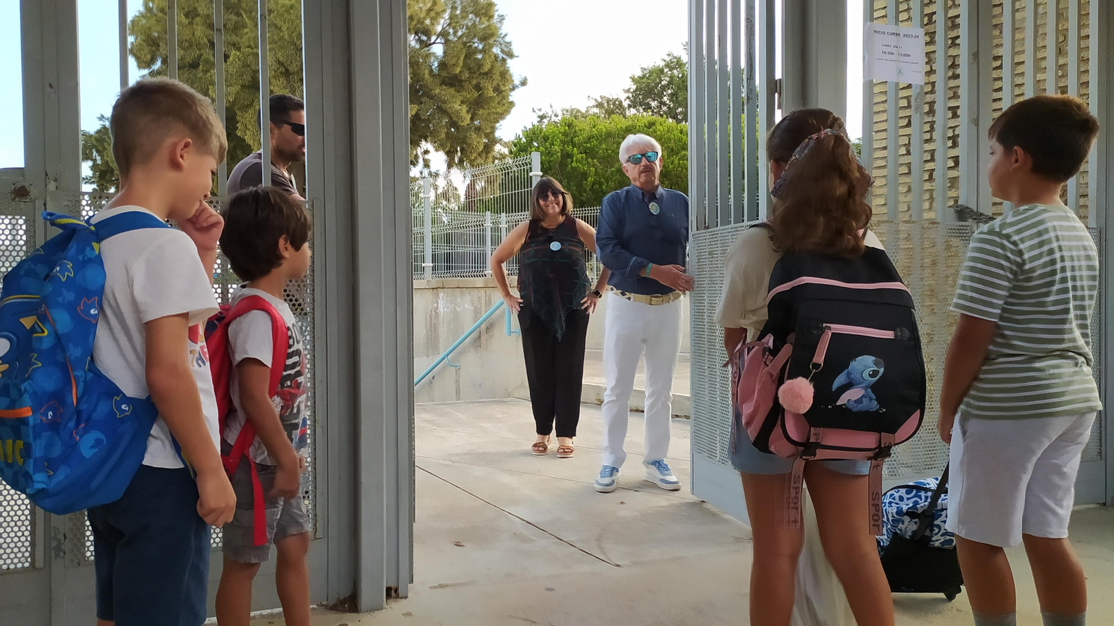 Vuelta al cole en el colegio Casería de Ossio, en San Fernando.