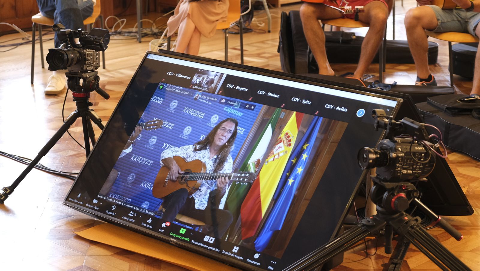 Fotogalería curso de guitarra flamenca de Tomatito. Almería