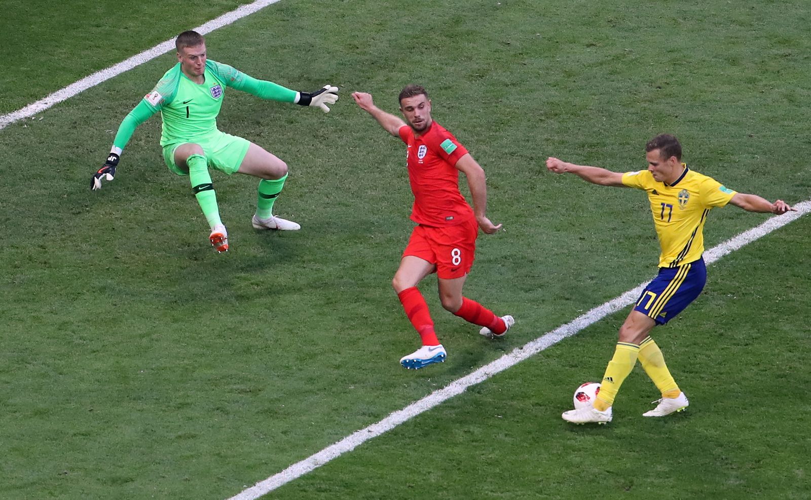 Las imágenes del Suecia-Inglaterra
