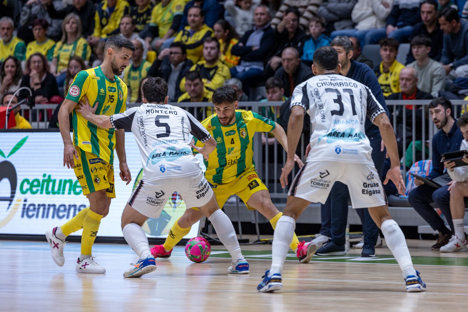 Las mejores imágenes de las tablas entre Jaén Paraíso Interior FS y Noia Portus Apostoli