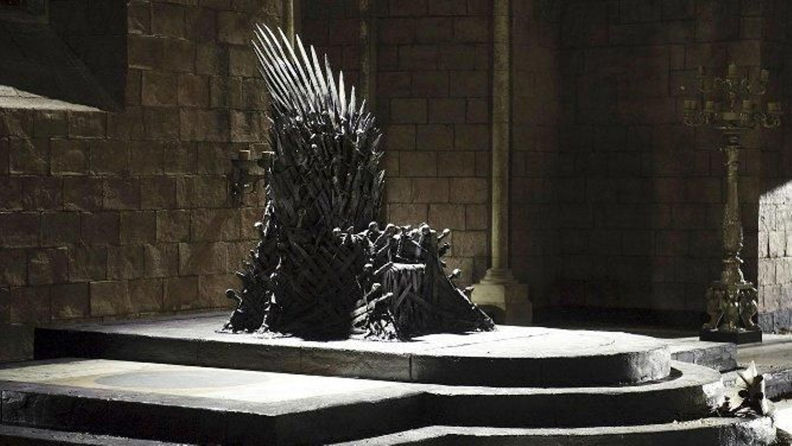 El trono de hierro de la serie 'Juego de tronos'