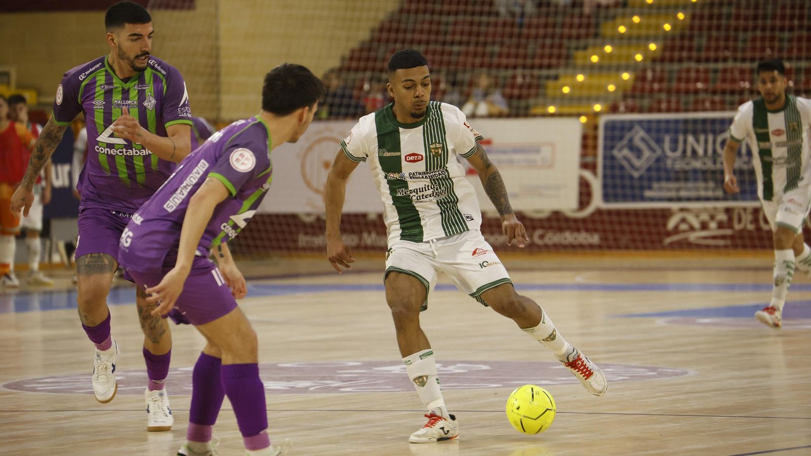 Tiago Macedo, en el último partido del Córdoba Futsal en Vista Alegre.