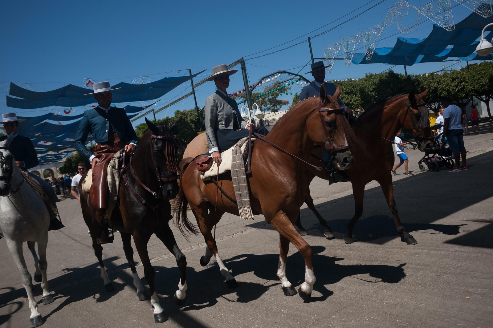 Segundo día de Feria de Málaga en el Centro y en el Real, en fotos