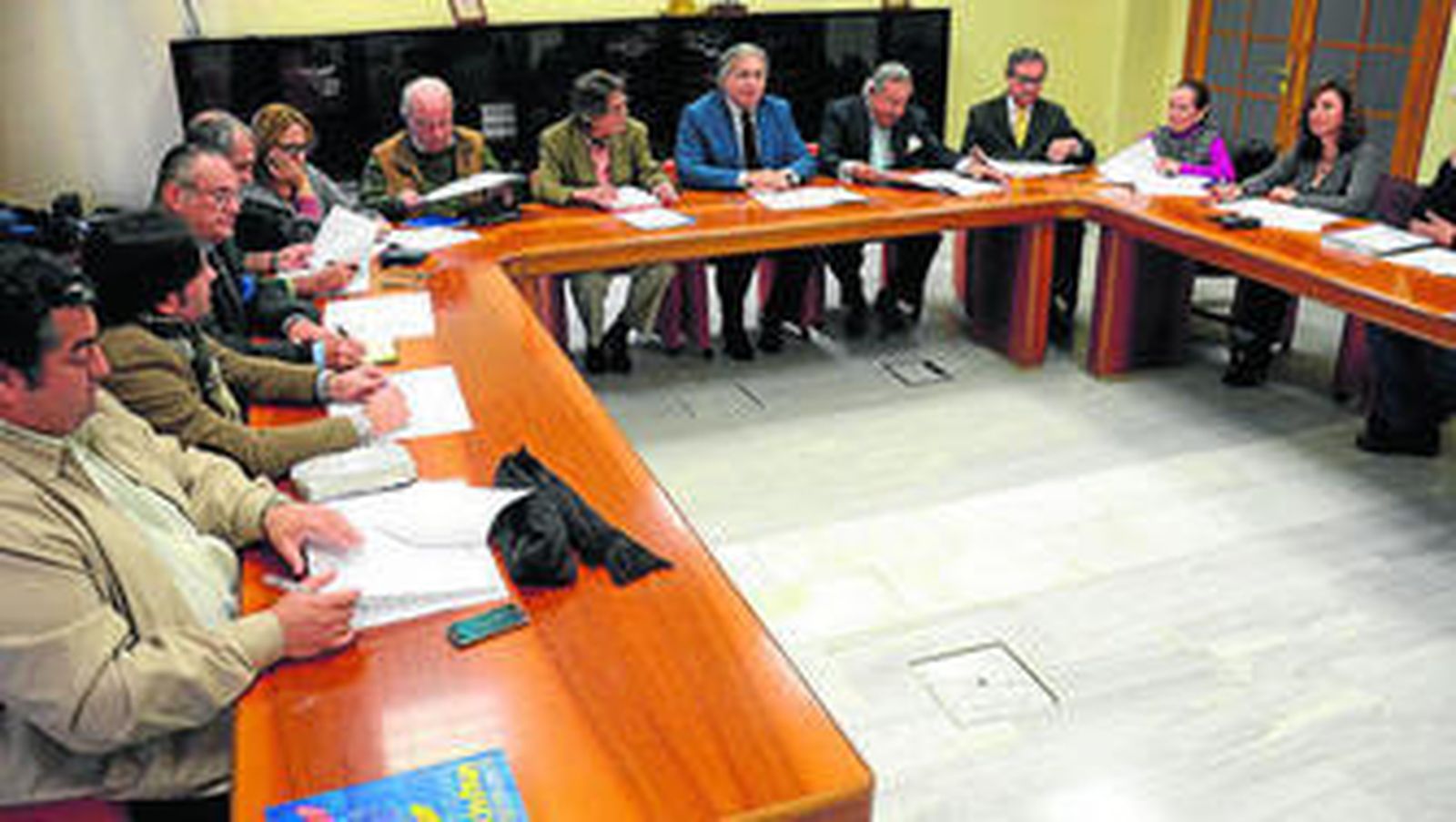 Una imagen de la primera reunión de la Mesa del Flamenco, celebrada ayer.
