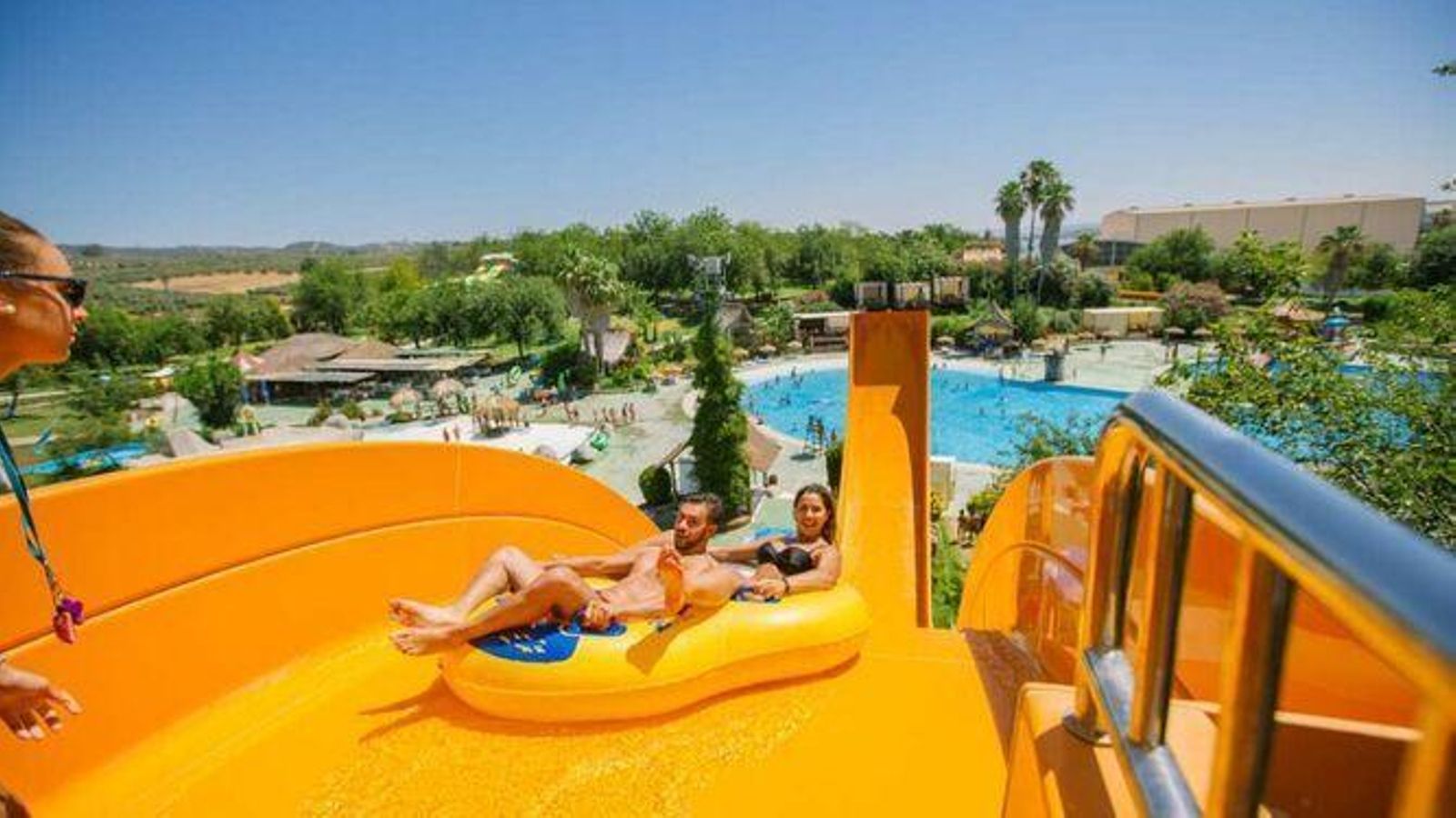 Una de las atracciones del parque acuático Aquasierra de Villafranca de Córdoba