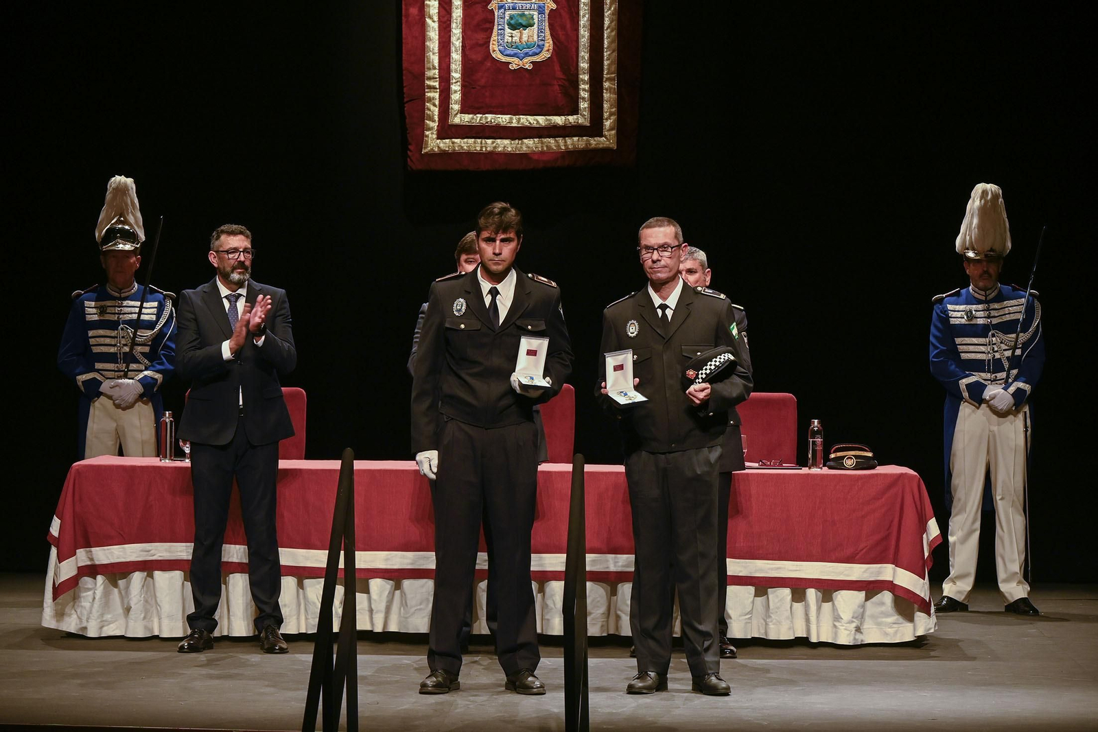 Imágenes del acto del Día de la Policía Local de Huelva