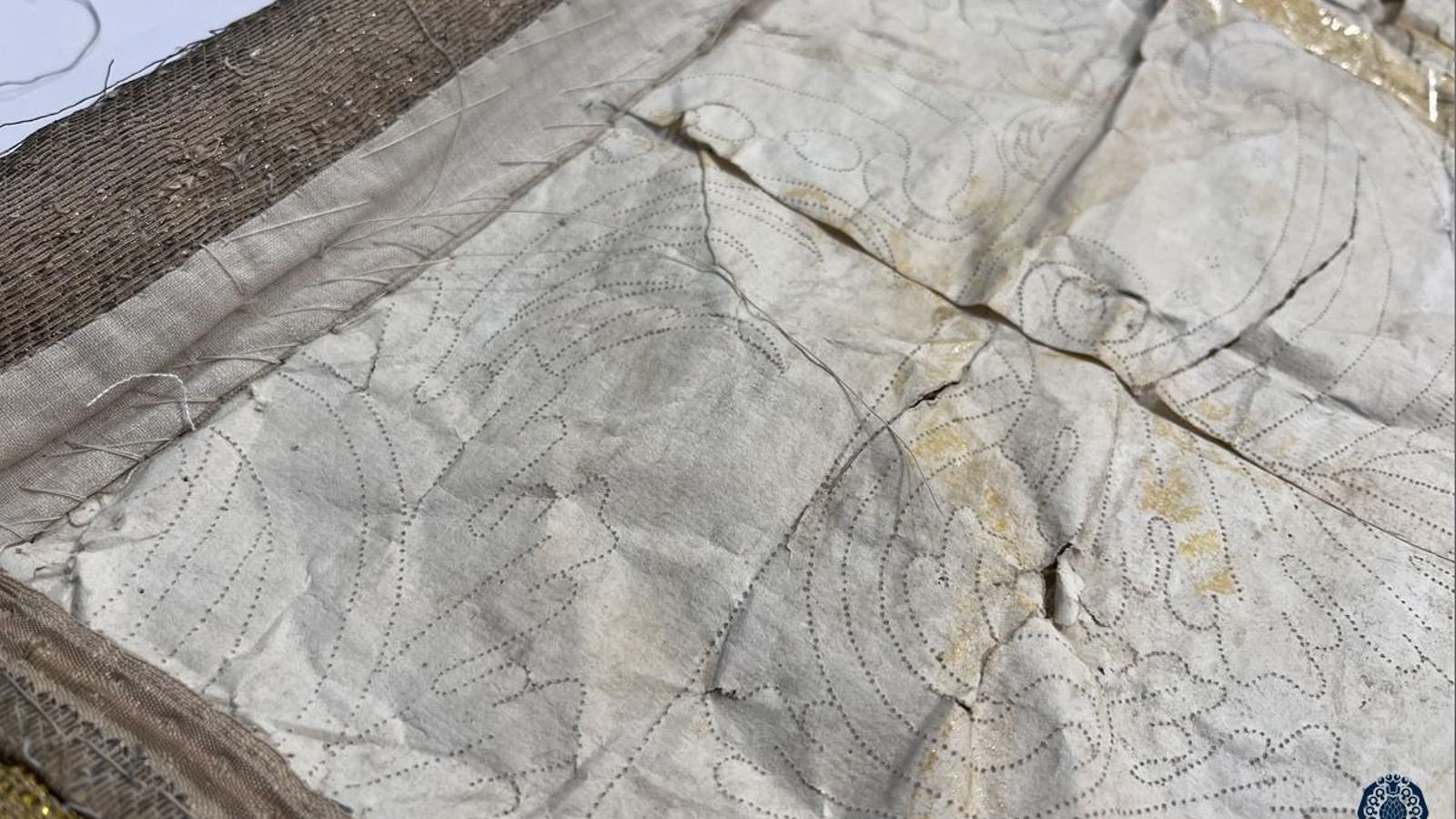 Diseño en el reverso del estandarte