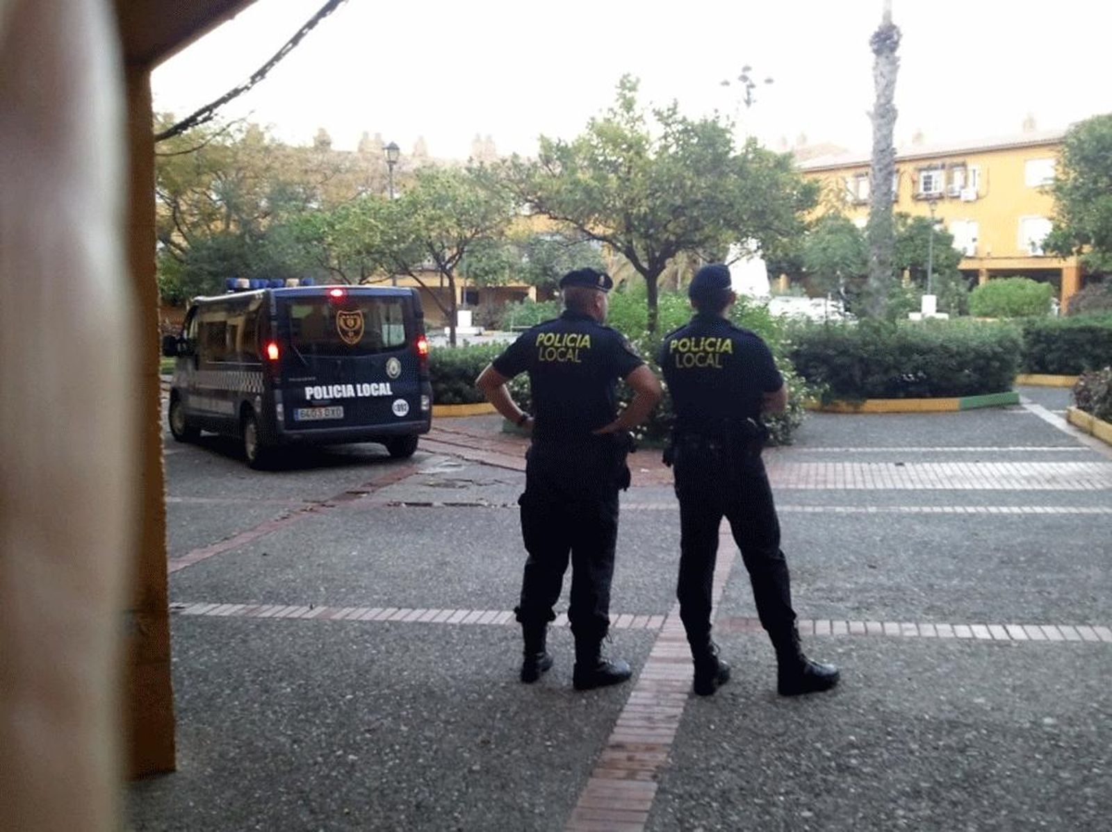 Agentes de la Policía Local de Los Barrios.