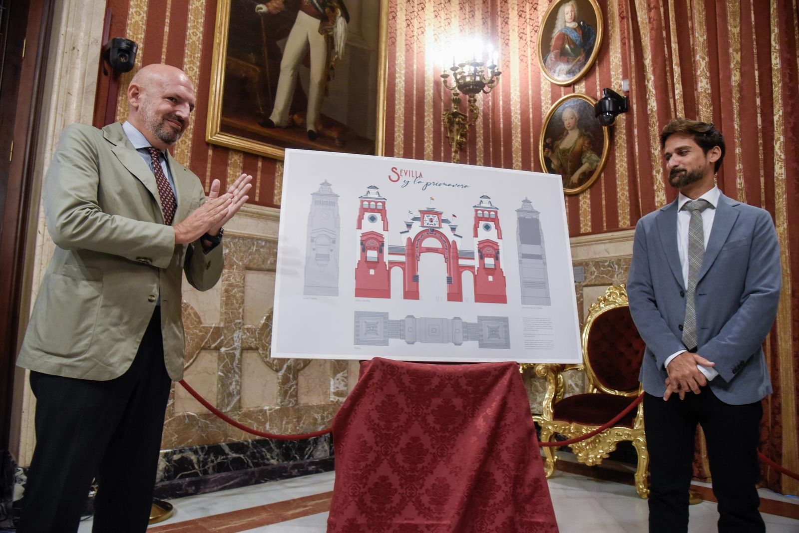 Presentación de la portada de la Feria de Abril 2025