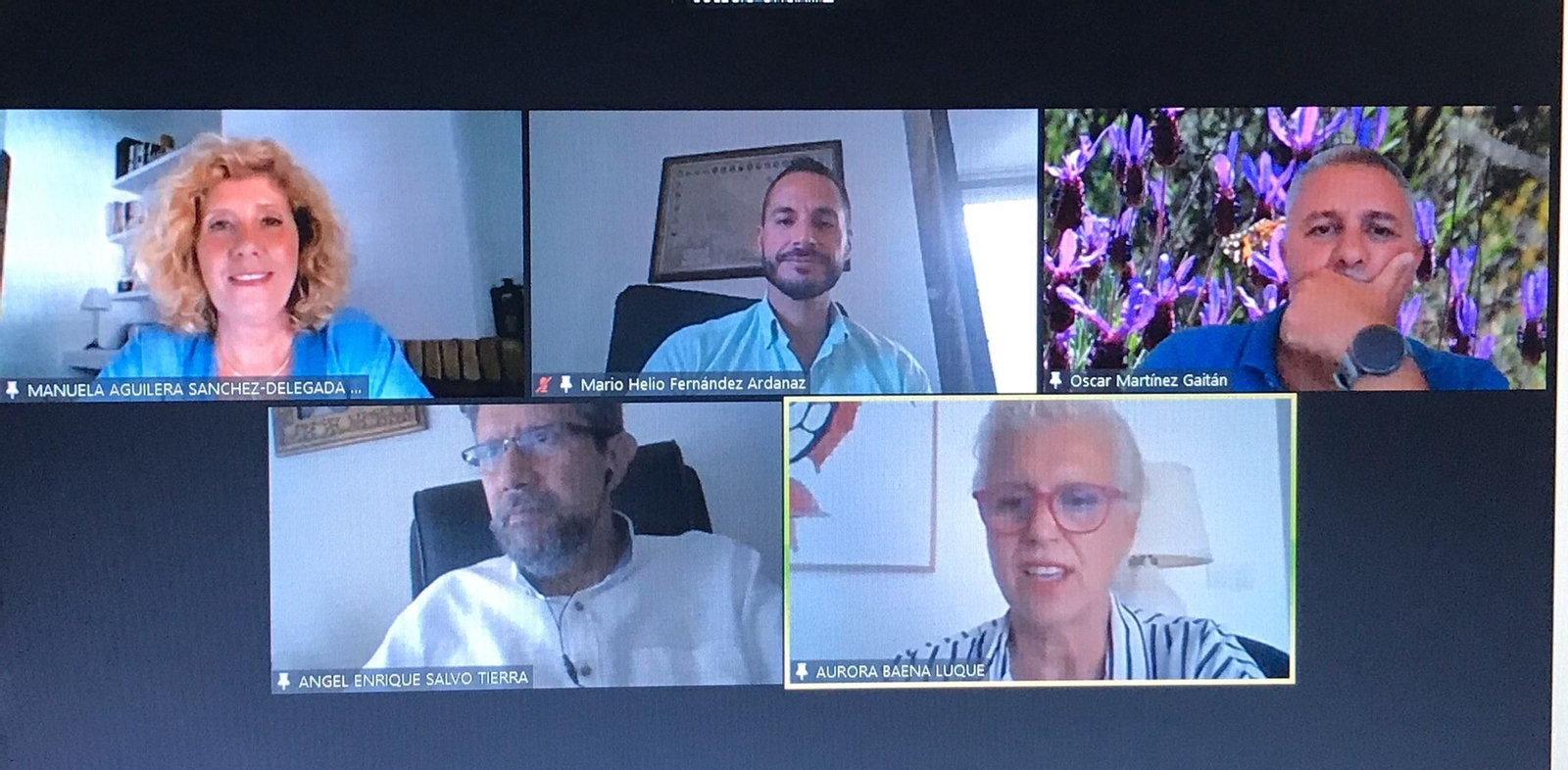 Foto de familia digital de los participantes en la jornada.