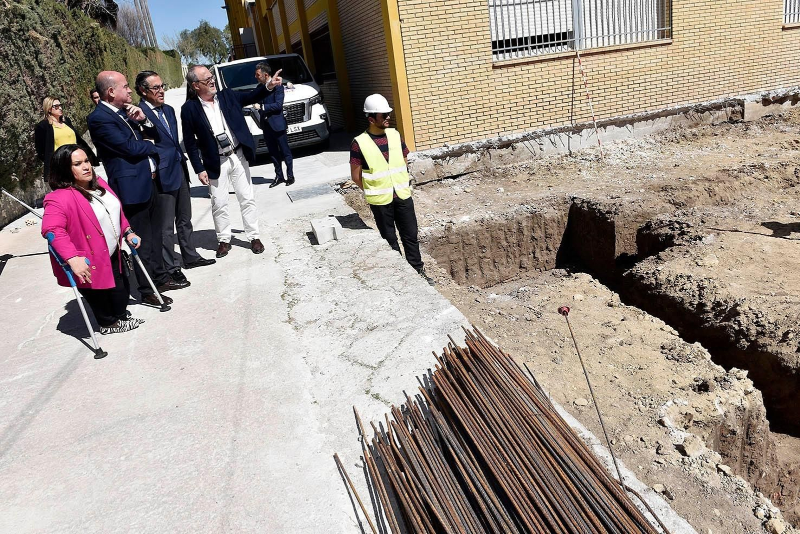 Visita a las obras del instituto antequerano.