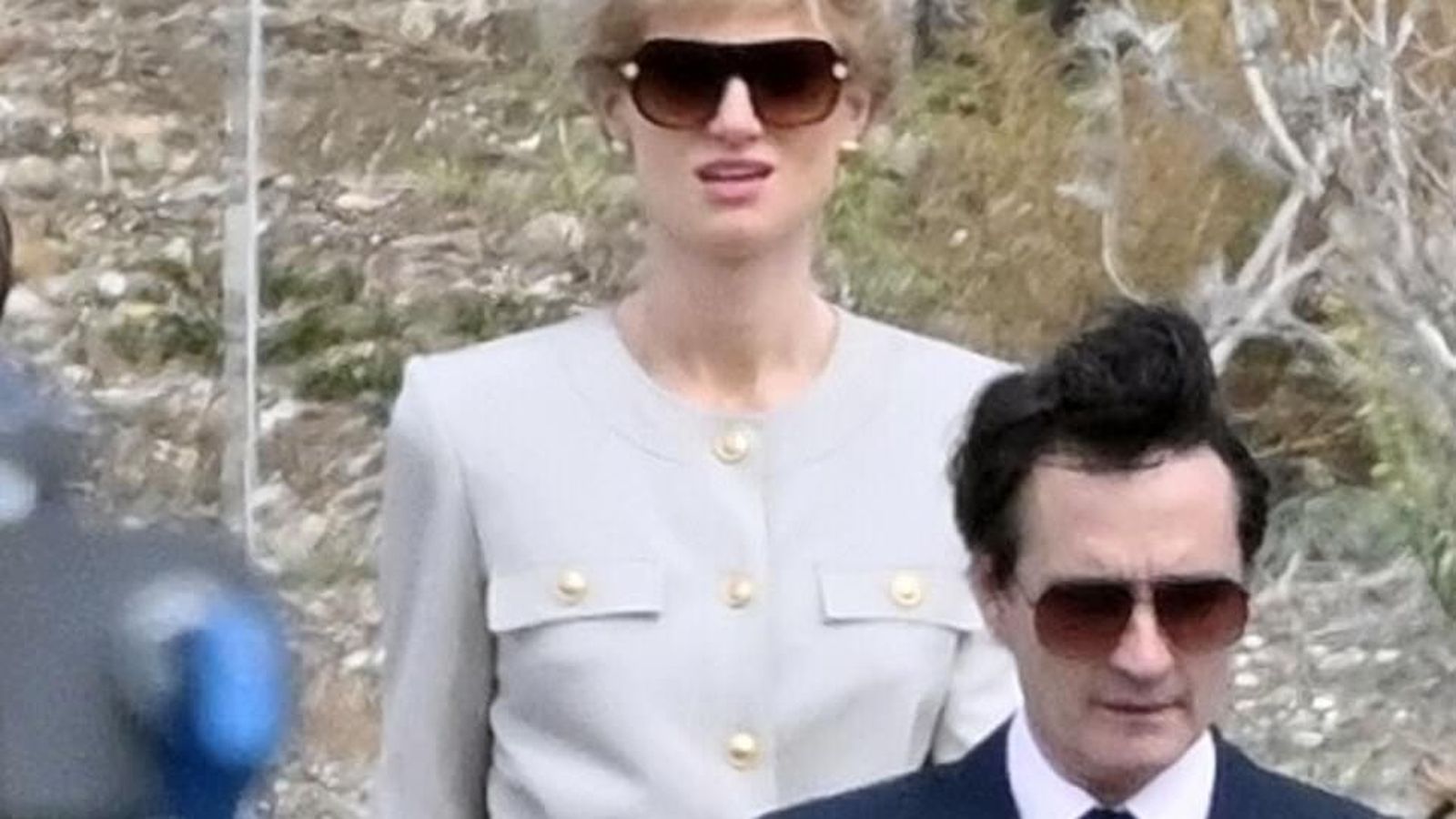 Elizabeth Debicki, en las ruinas de Baelo Claudia, en la localidad gaditana de Tarifa.