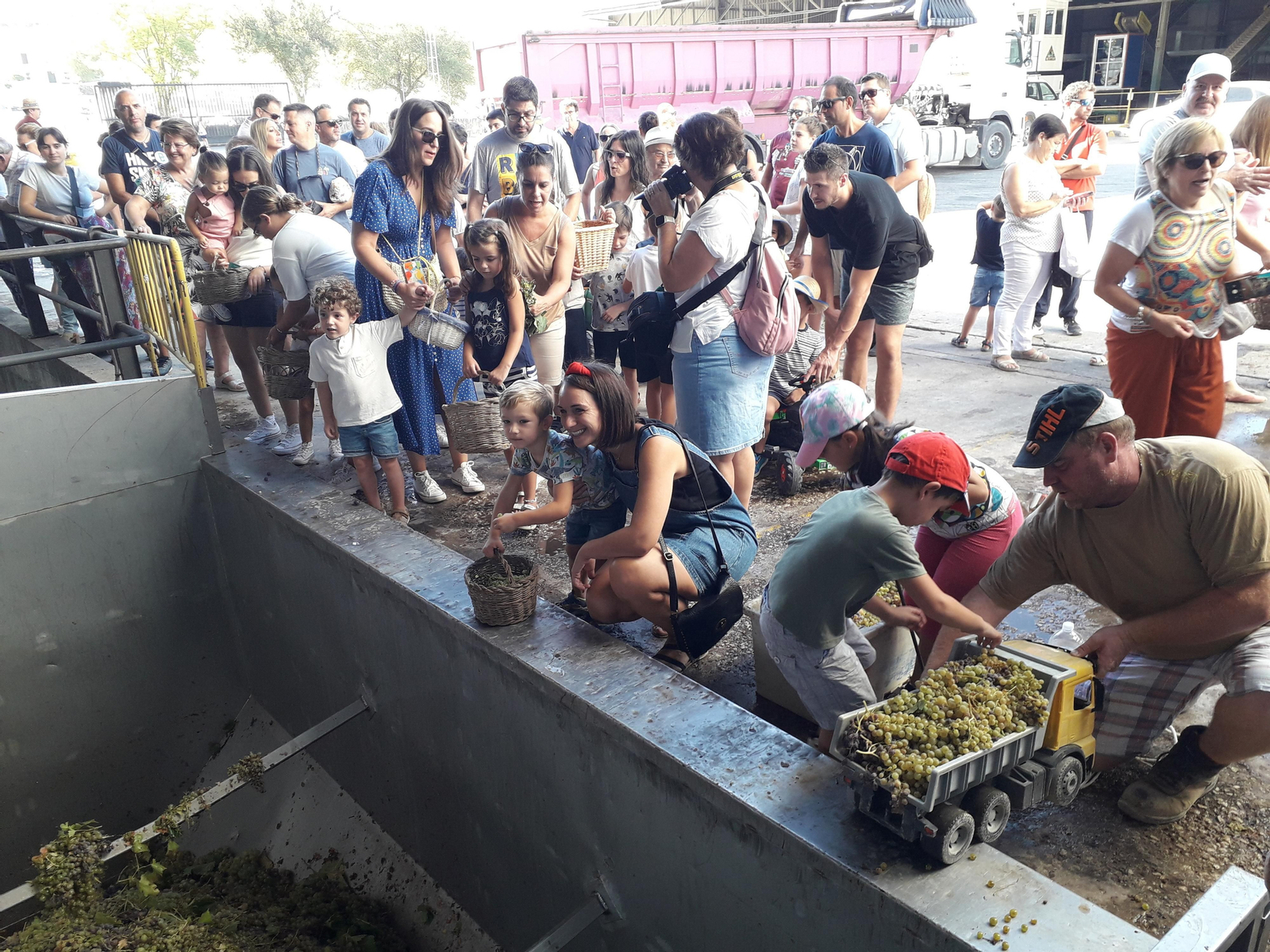La primera vendimia infantil de Montilla, en imágenes