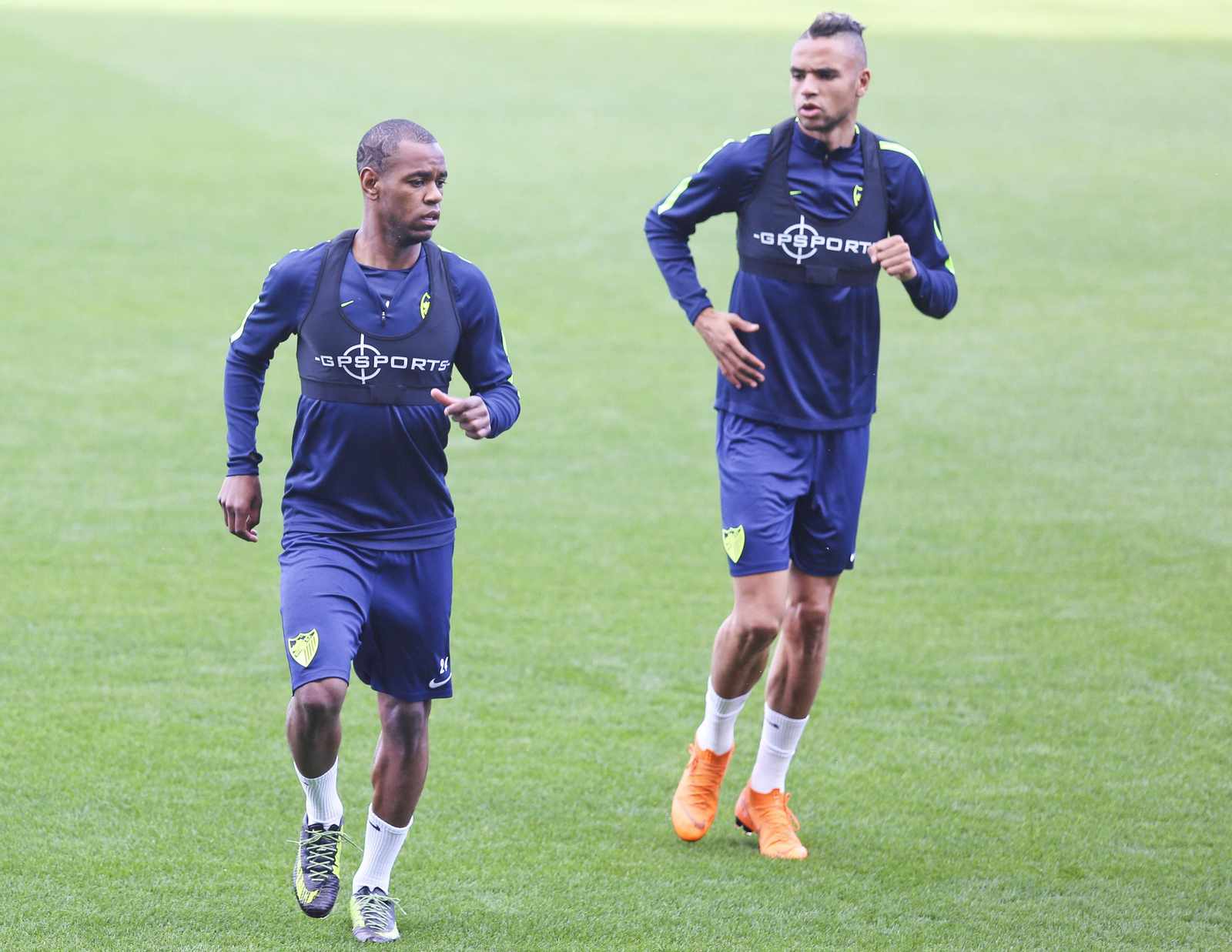 Diego Rolan, entrenándose.