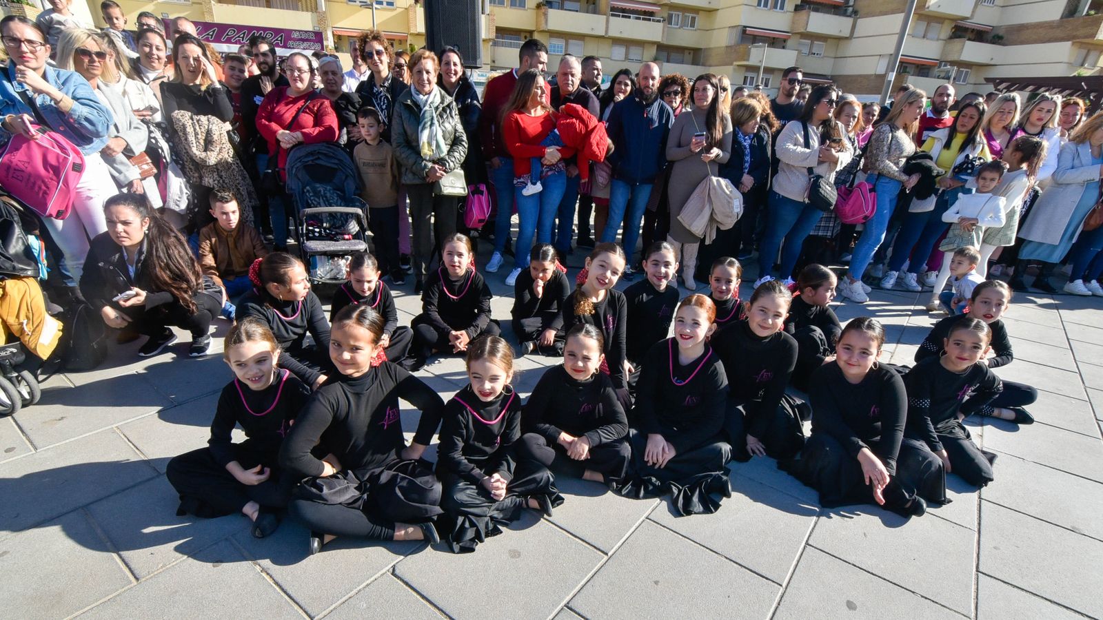 Flash mob flamenco en la Plaza de la Constitución de La Línea